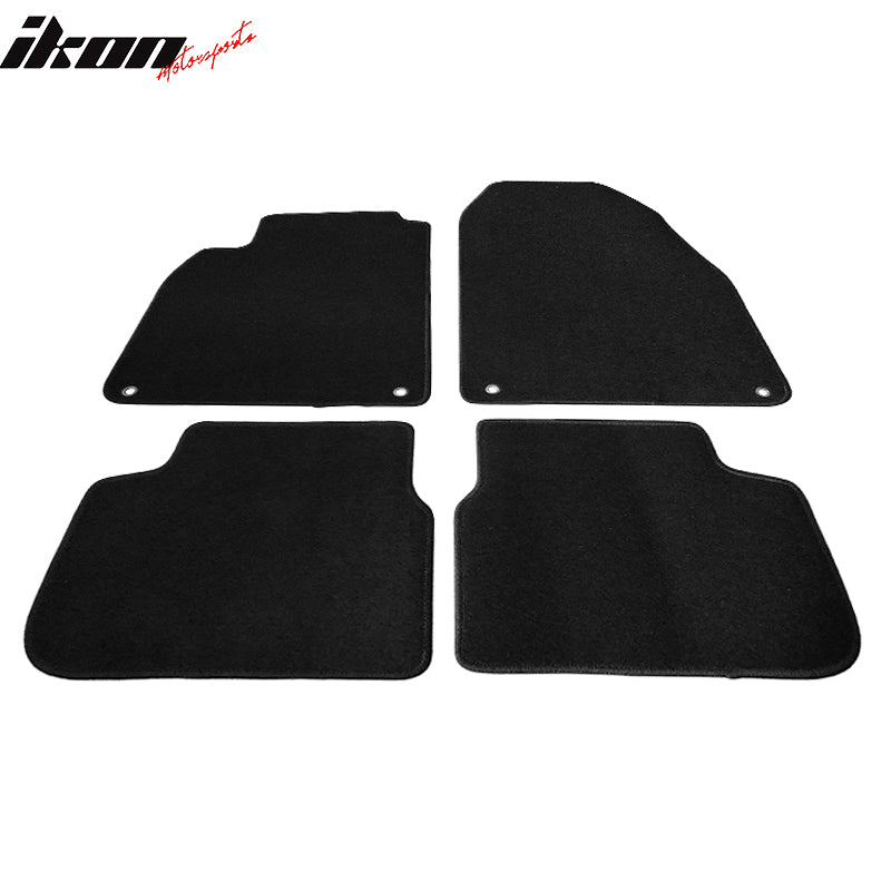 Car Floor Mat for 2003-2011 Saab 9-3 Black Carpet 4PC Nylon