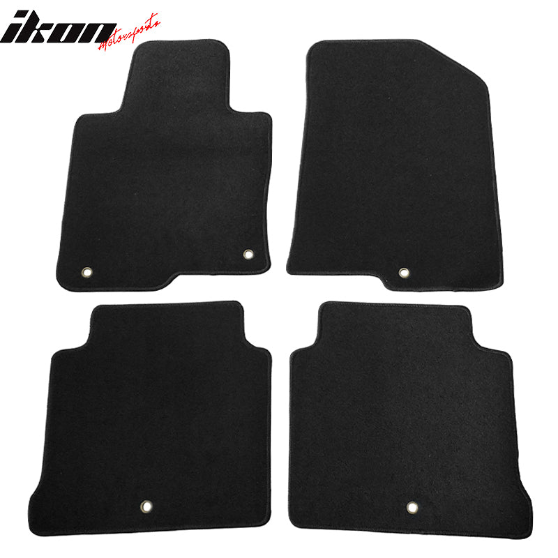 Car Floor Mat for 2016-2020 Kia Optima Black Carpet 4PC Nylon