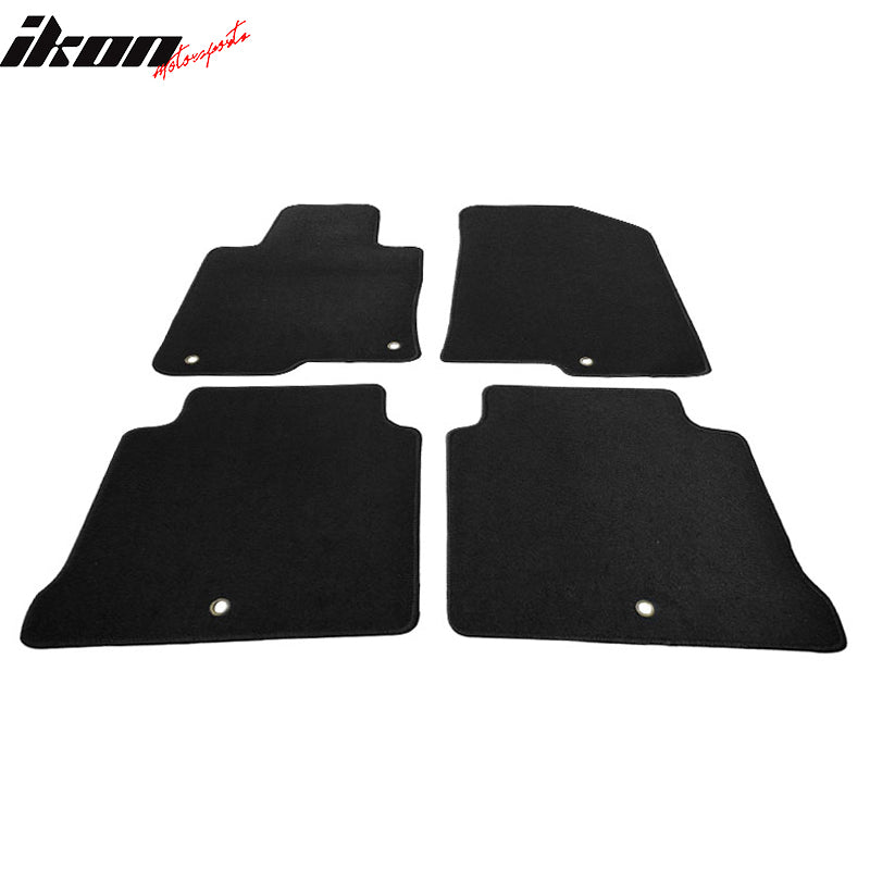 Car Floor Mat for 2016-2020 Kia Optima Black Carpet 4PC Nylon