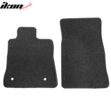 Car Floor Mat for 2016-2024 Chevy Camaro Black Carpet 2PC Nylon