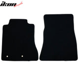 Car Floor Mat for 2015-2024 Ford Mustang Black Carpet 2PC Nylon