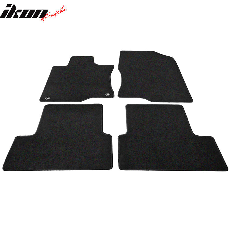 Car Floor Mat for 2009-2014 Acura TSX Black Carpet 4PC Nylon