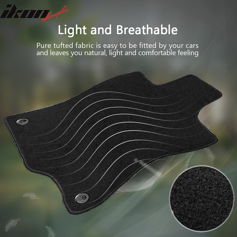 Car Floor Mat for 2009-2014 Acura TSX Black Carpet 4PC Nylon