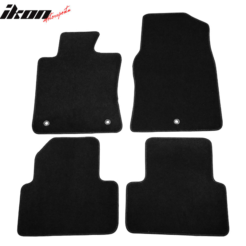 Car Floor Mat for 2009-2014 Acura TL Black Carpet 4PC Nylon