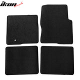 Car Floor Mat for 2009-2014 Ford F-150 Crew Cab Black Carpet 4PC Nylon