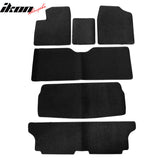 Car Floor Mat for 1998-2003 Toyota Sienna Black Carpet 6PC Nylon