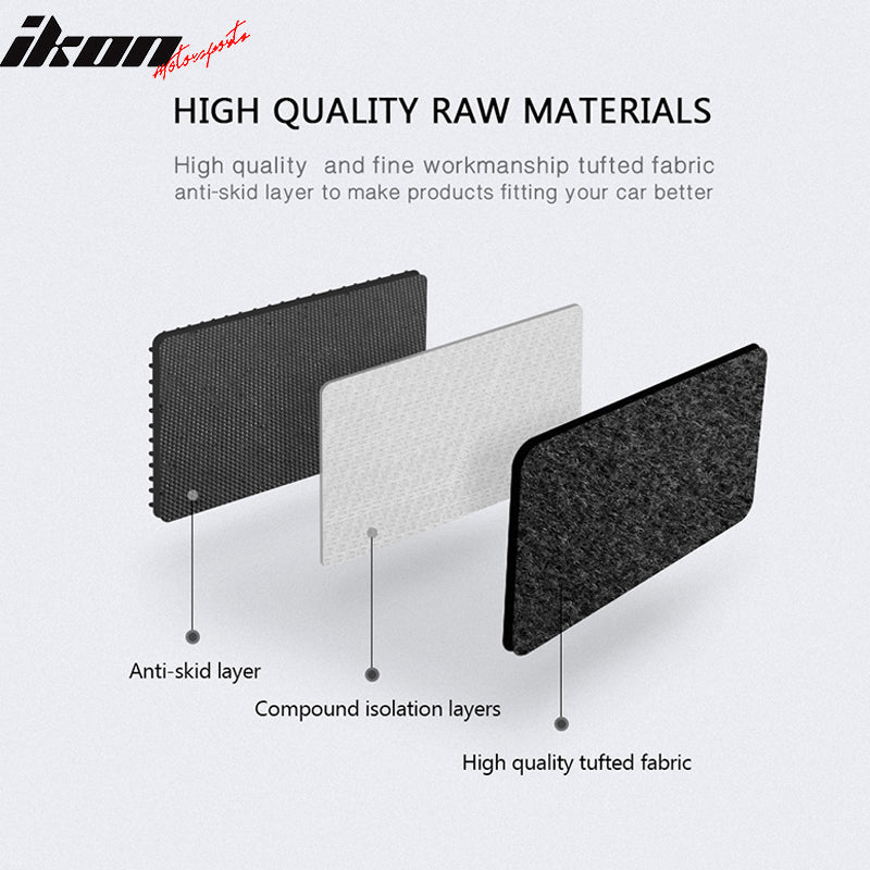 Car Floor Mat for 1997-1999 Acura CL Black Carpet 4PC Nylon
