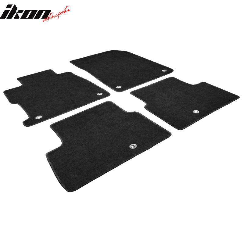 Car Floor Mat for 2013-2022 Acura ILX Black Front Rear  Nylon 4PC
