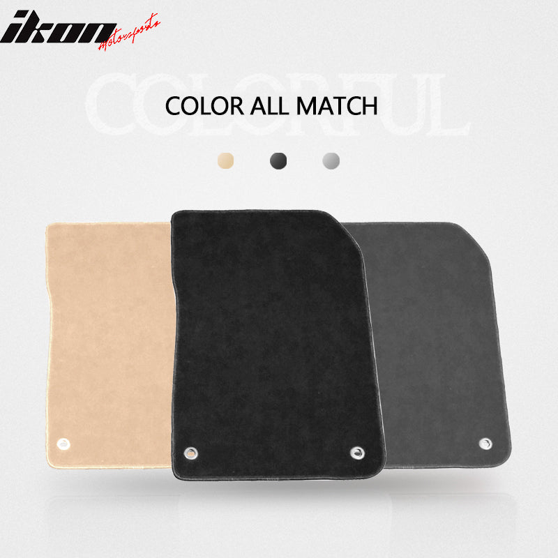 Car Floor Mat for 2013-2022 Acura ILX Black Front Rear  Nylon 4PC
