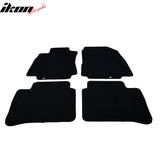 Car Floor Mat for 2007-2012 Nissan Versa Black Front Rear  Nylon 4 PCS
