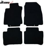 Car Floor Mat for 2007-2012 Nissan Versa Black Front Rear  Nylon 4 PCS