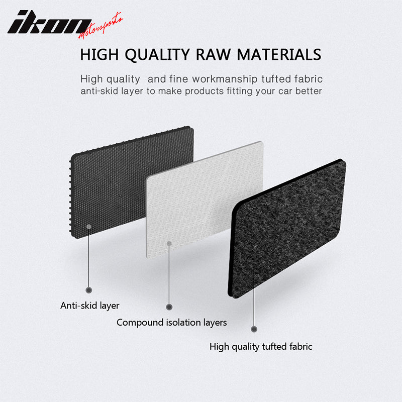 Car Floor Mat for 2011-2013 Infiniti M37 Black Car Nylon 3PC