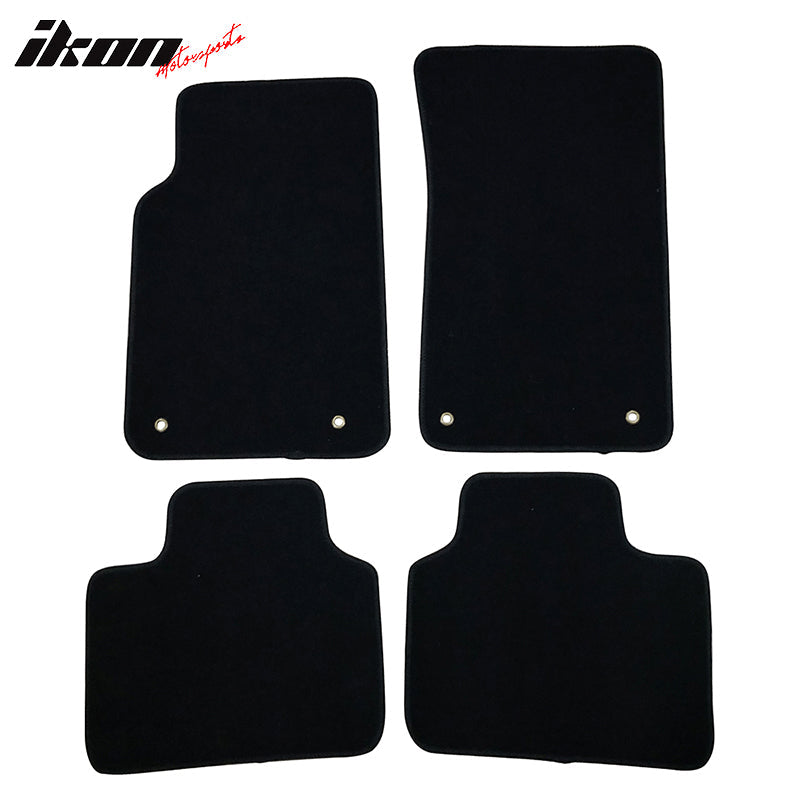 Car Floor Mat for 2008-2009 Pontiac G8 Black Front Rear  Nylon 4PC