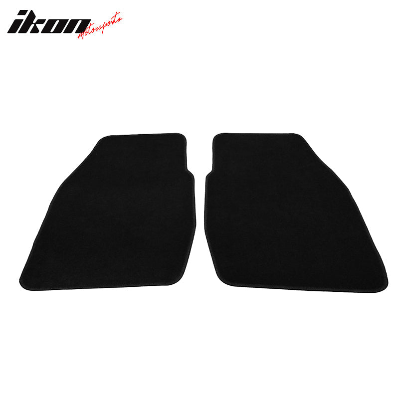 Car Floor Mat for 1997-2004 Dodge Dakota Black Carpets Nylon 2Pc