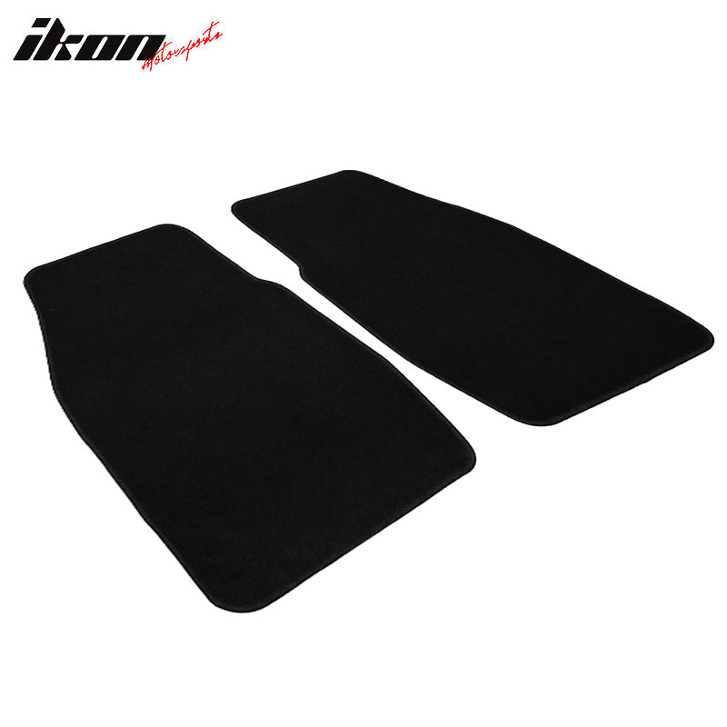 Car Floor Mat for 1997-2004 Dodge Dakota Black Carpets Nylon 2Pc