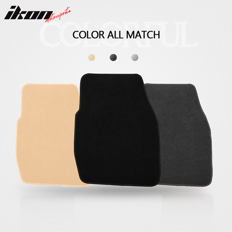 Car Floor Mat for 1997-2004 Dodge Dakota Black Carpets Nylon 2Pc