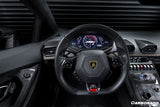 2015-2019 Lamborghini Huracan LP610  LP580  EVO OEM Style Autoclave Carbon Fiber Center Steering Wheel Trim