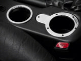 Speedform Modern Billet Cup Holder Bezel; Polished (01-04 Mustang)