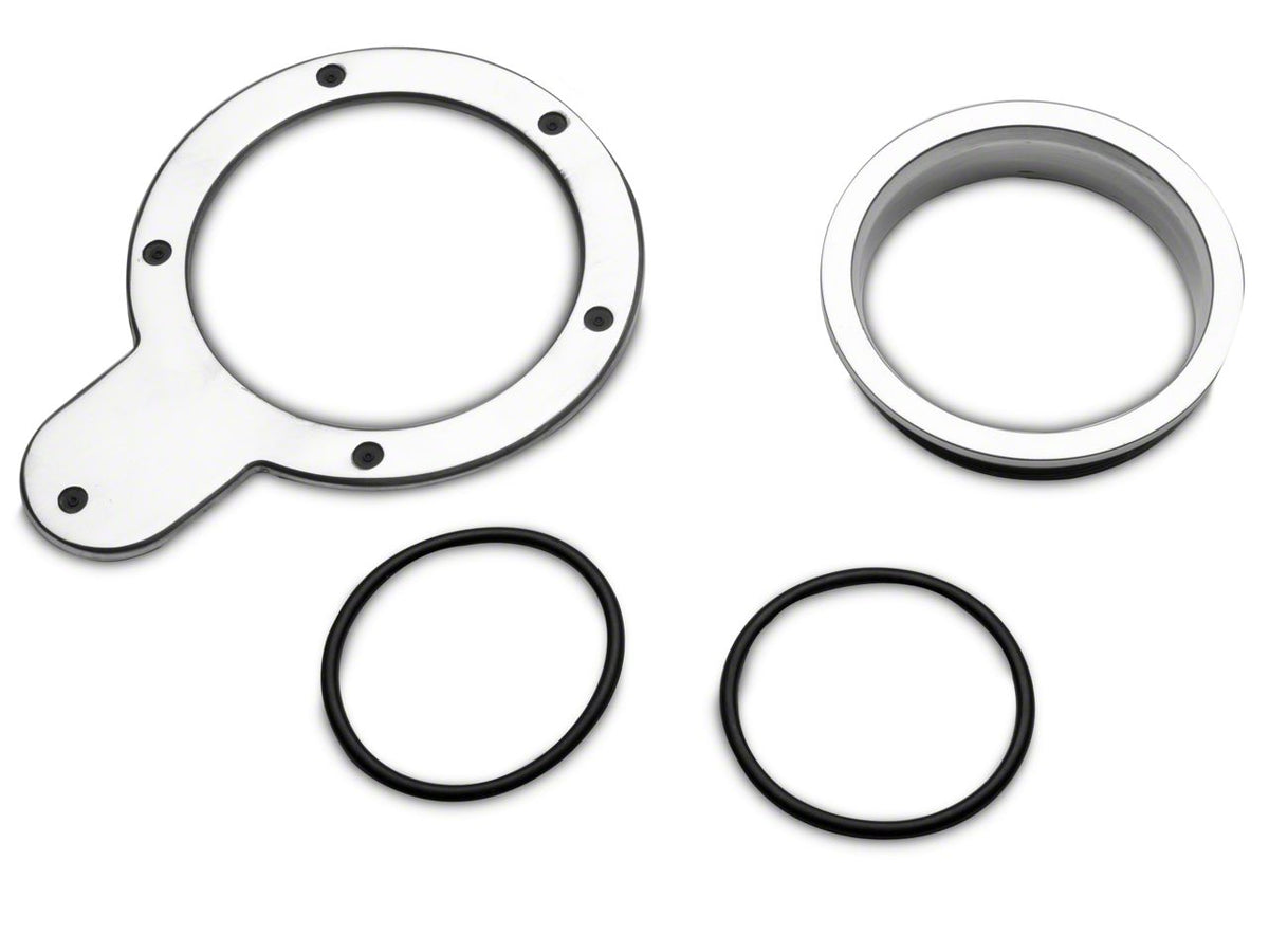 Speedform Modern Billet Cup Holder Bezel; Polished (01-04 Mustang)