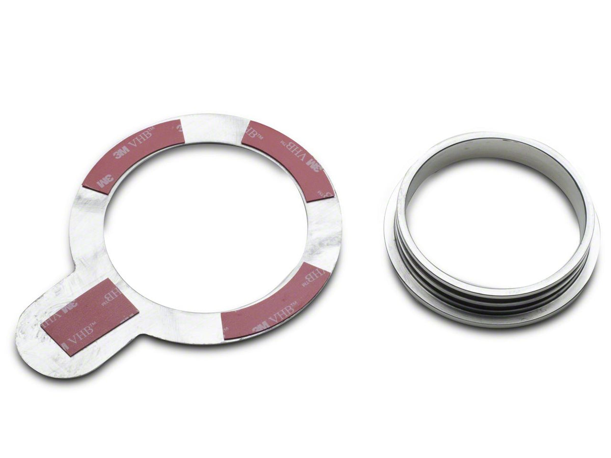 Speedform Modern Billet Cup Holder Bezel; Polished (01-04 Mustang)
