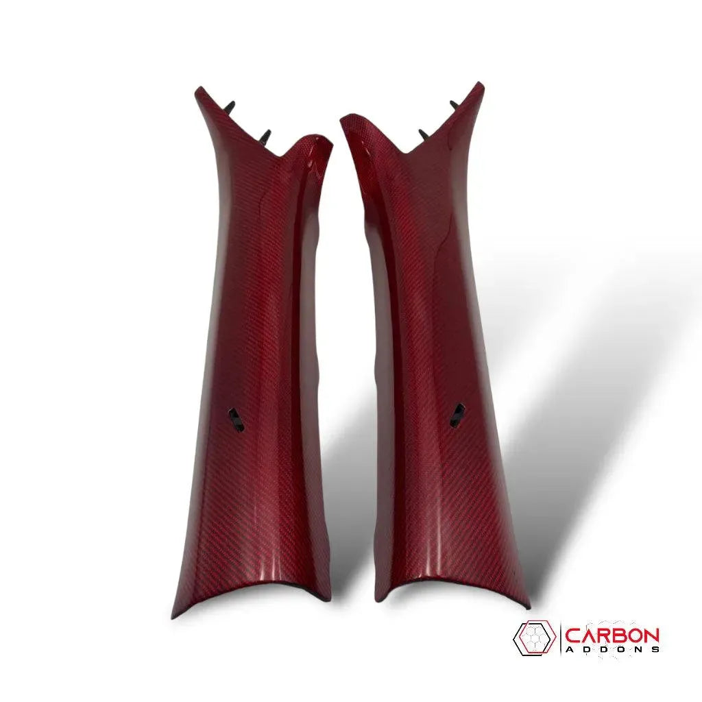 Custom Carbon Fiber Interior A-Pillars trim for 2016-2024 Chevy Camaro