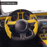 Customizable Carbon Fiber Steering Wheel for Chevy Camaro 2010-2012