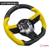 Customizable Carbon Fiber Steering Wheel for Chevy Camaro 2010-2012