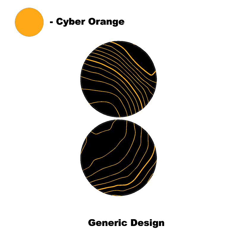 Topo Cup Holder Inserts (Printed Series + Acrylic) - 2021+ Bronco
