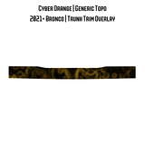 Topo Trunk Trim Overlay / Protector - 2021+ Bronco