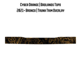 Topo Trunk Trim Overlay / Protector - 2021+ Bronco