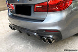 2017-2019 BMW 5 Series G30 G38 M-TECH ECC Style Carbon Fiber Rear Lip