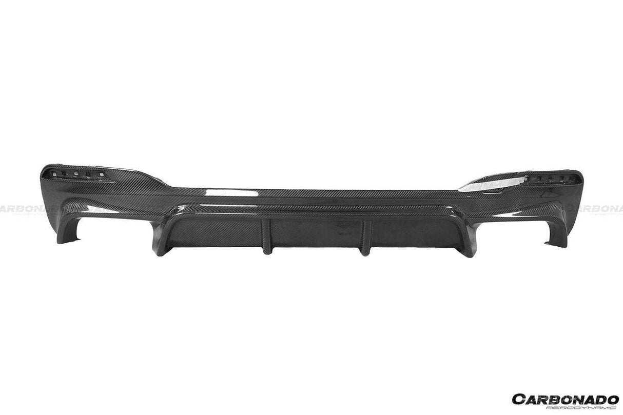 2017-2019 BMW 5 Series G30 G38 M-TECH ECC Style Carbon Fiber Rear Lip