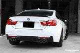 2013-2020 BMW 4 Series F32 F33 F36 3D Style Carbon Fiber Rear Qual Exhaust Diffuser (For M-Tech Only )