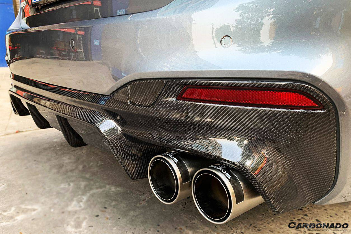 2017-2019 BMW 5 Series G30 G38 M-TECH ECC Style Carbon Fiber Rear Lip