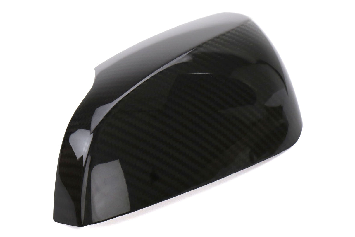 OLM Dry Carbon Fiber Mirror Covers (with Turn Signal Hole) - Gloss Carbon Fiber - 2015-2021 Subaru WRX / STI (With Turn Signal Holes)