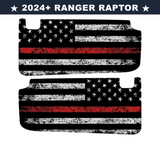 Freedom Series Sun Visor Overlays (Printed Series) - 2024+ Ranger Raptor (with Homelink)