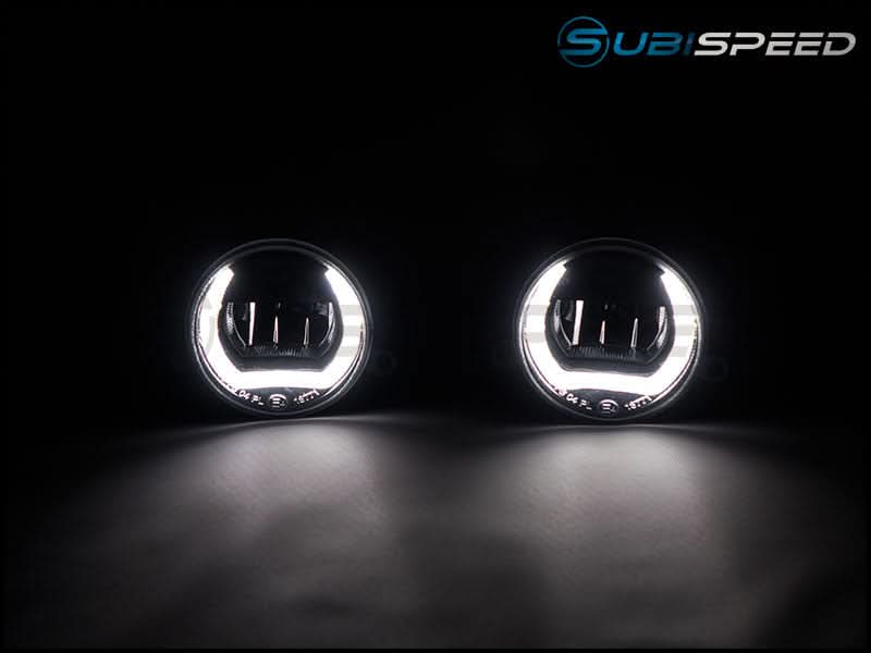 OLM LED / Corona Ring DRL Fog Light Housings - 2015-2021 WRX STI / 13-15 FR-S BRZ / 2014-2018 Forester