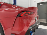 Dark Smoke Tail Light Overlays (Top) - 2020+ Supra