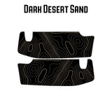 Topographic Map Sun Visor Overlays - 2018+ Jeep Wrangler JL / Jeep Gladiator JT