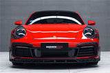 Darwinpro 2019-2024 Porsche 911 992 Carrera S 4 4S Targa Cabriolet BKSSII Style Front Bumper Lip Splitter