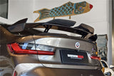 2021-UP BMW M3 G80 3 Series G20 M4 G82 4 Series G22 BKSSII Style Carbon Fiber Trunk Wing With Aluminum Slloy Wing Legs