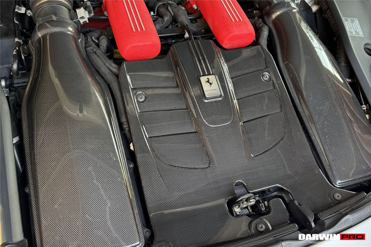 2012-2017 Ferrari F12 Berlinetta Dry Carbon Fiber Engine Cover Replacement