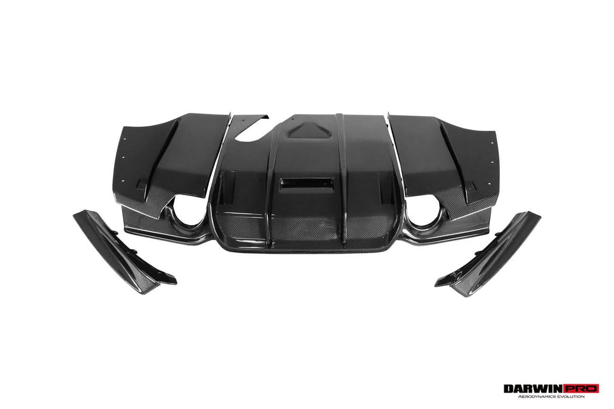 DarwinPRO 2013-2019 BMW 3 Series F30 F35 M-Tech GV Style Carbon Fiber Rear Lip with undertray