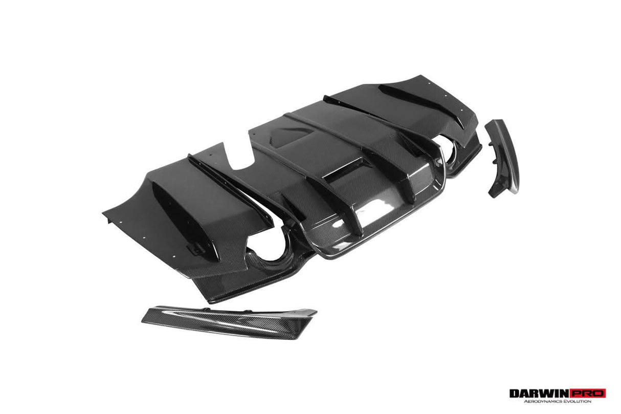 DarwinPRO 2013-2019 BMW 3 Series F30 F35 M-Tech GV Style Carbon Fiber Rear Lip with undertray