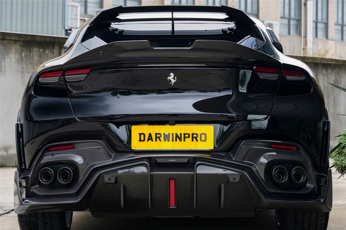 2023-UP Ferrari Purosangue F175 Carbon Fiber Rear Diffuser DarwinPRO iMP Design