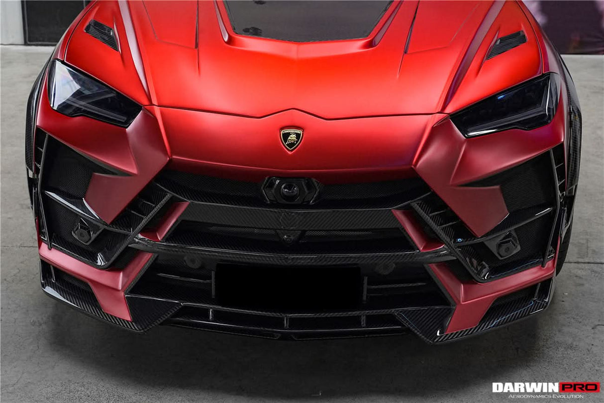 DarwinPRO 2018-2025 Lamborghini URUS BKSS Part Carbon Fiber Hood And Front Bumper | Fits URUS, S, Performante