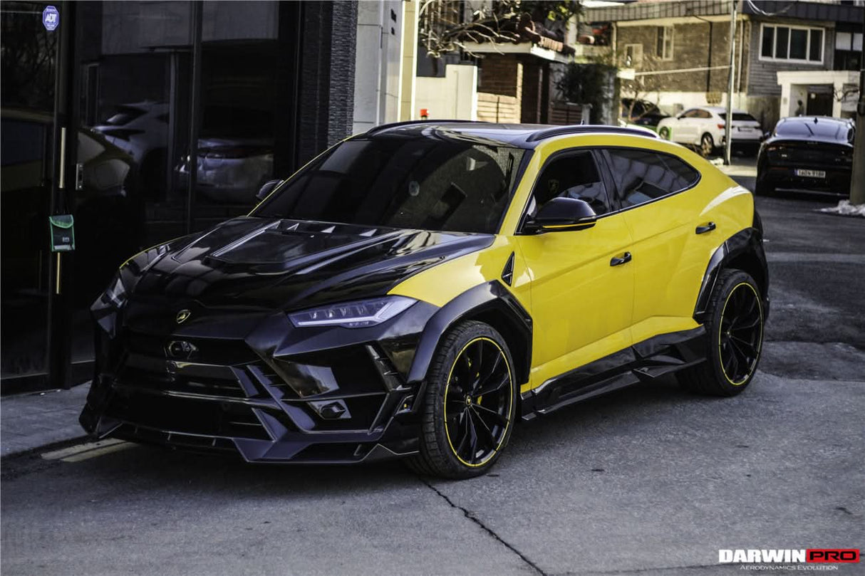 DarwinPRO 2018-2025 Lamborghini URUS BKSS Part Carbon Fiber Side Skirts | Fits URUS, S, Performante