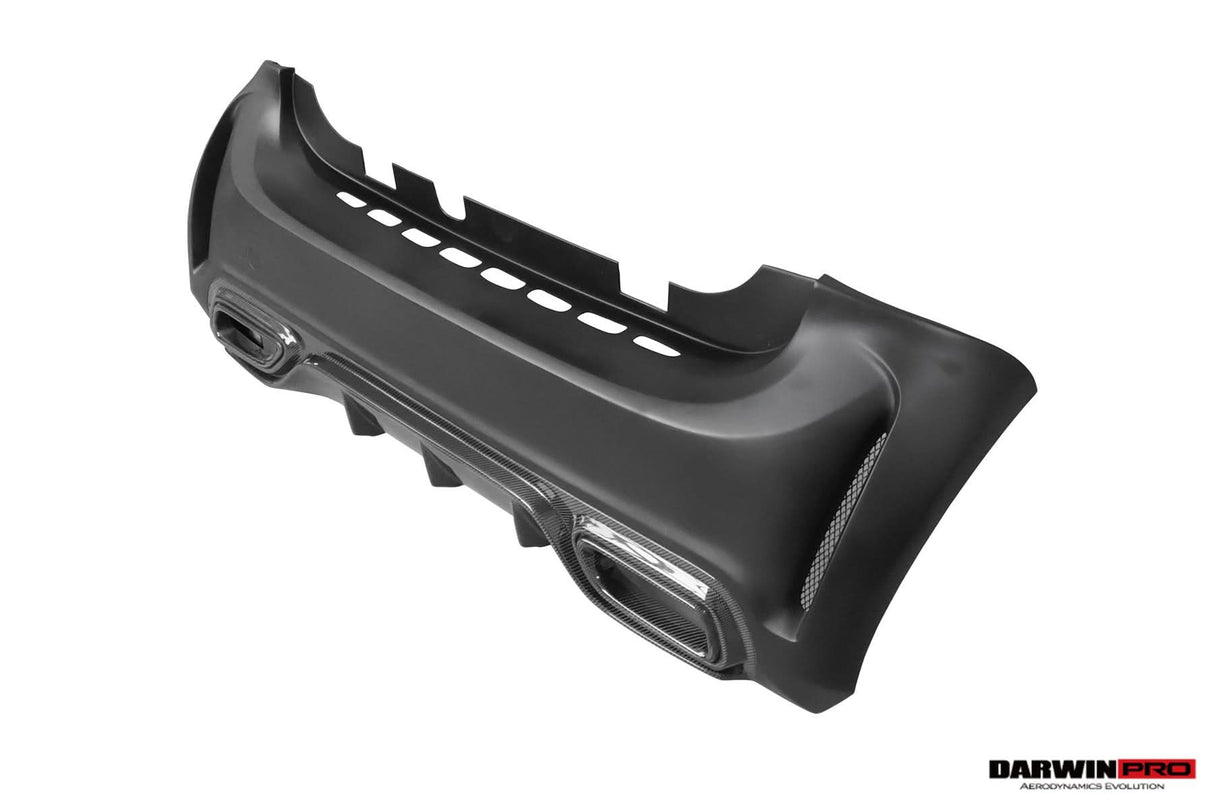 2016-2020 Smart Fortwo 453 BKSS Style Partial Carbon Fiber Rear Bumper