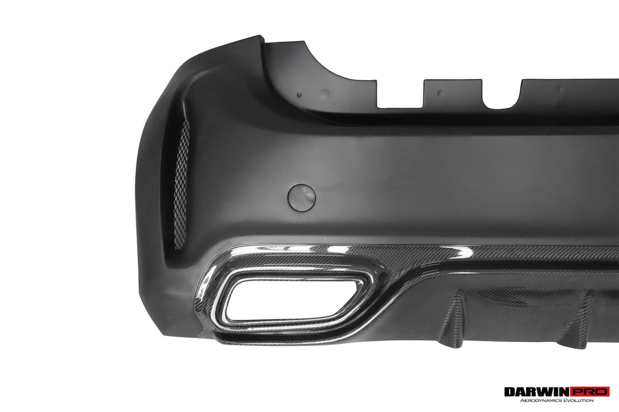 2016-2020 Smart Fortwo 453 BKSS Style Partial Carbon Fiber Rear Bumper
