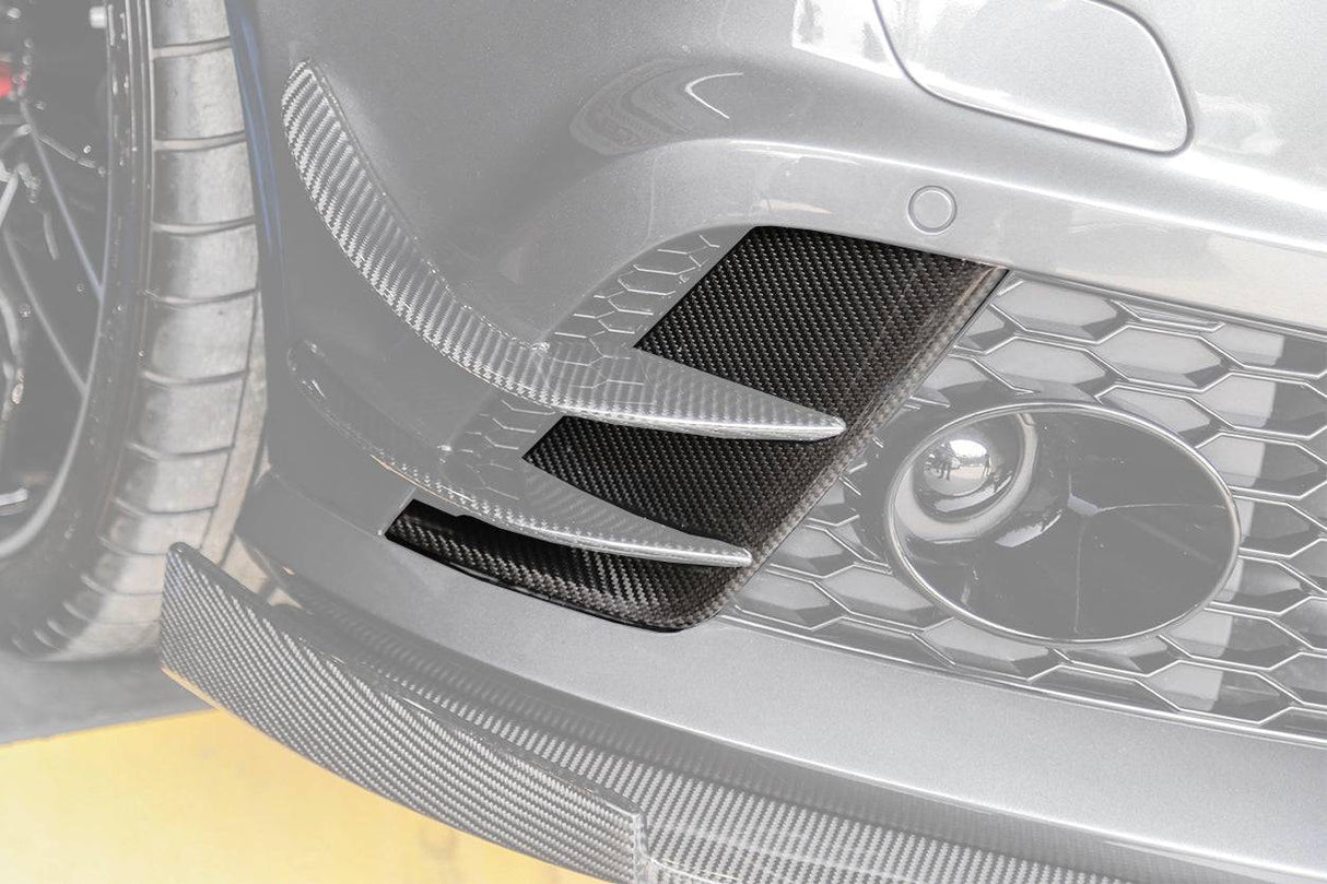 2013-2018 Audi RS6 C7 Avant BS Style Carbon Fiber Front Bumper Vent Caps